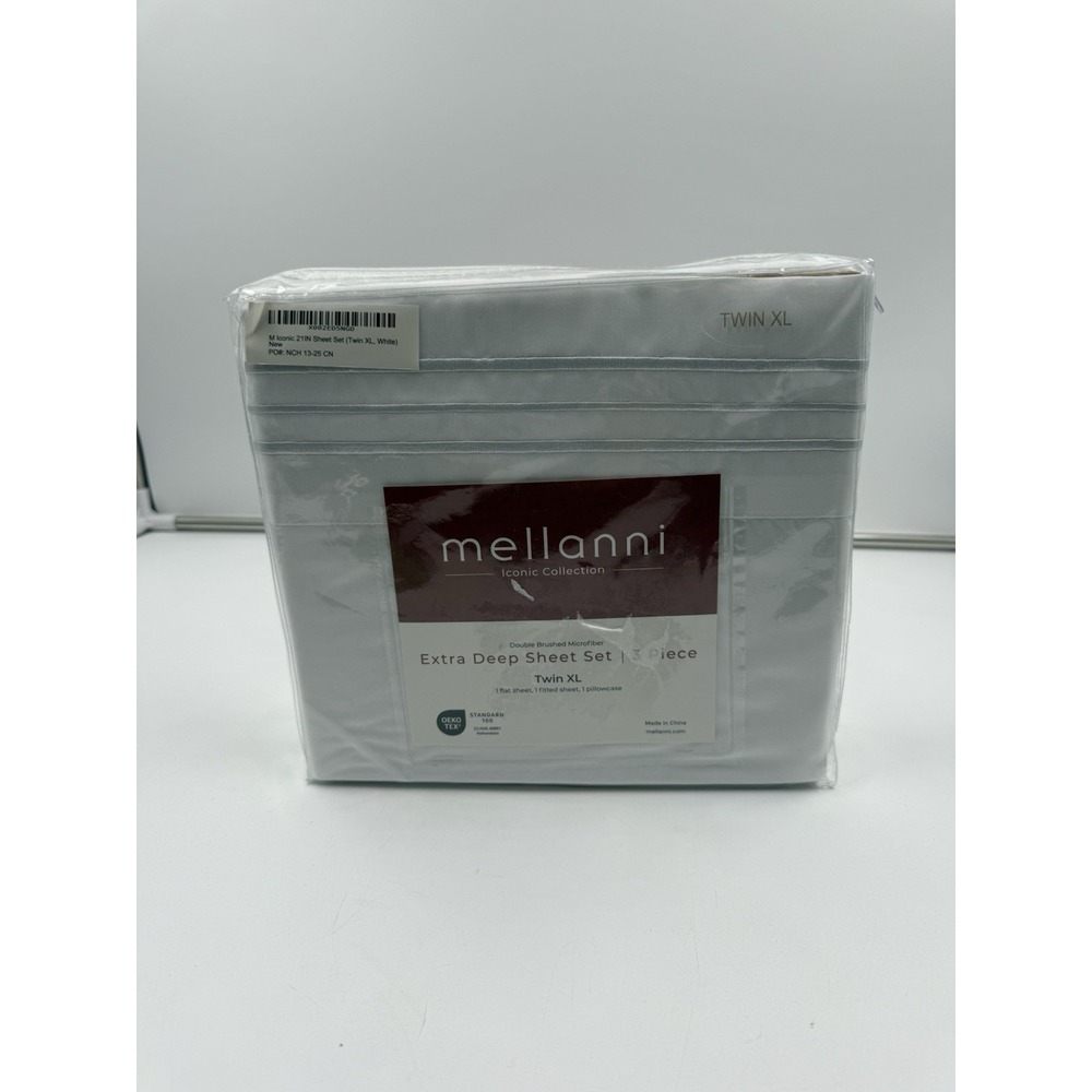 Mellanni Extra Deep Twin XL Sheet 3 Pc Iconic Collection Bedding‎ Hotel Luxury